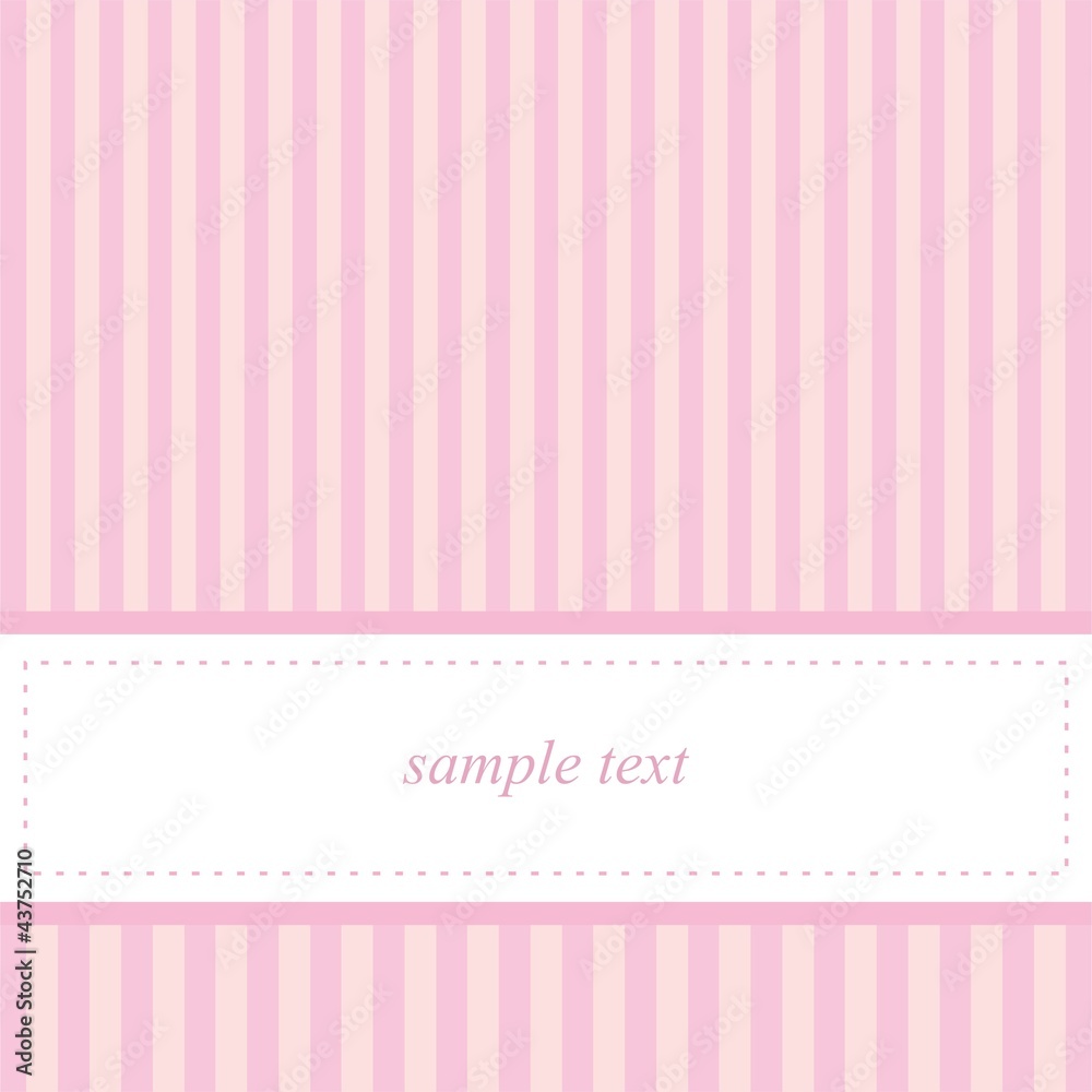 Vector wedding card baby shower party invitation pink Vector wedding card baby shower party invitation pink