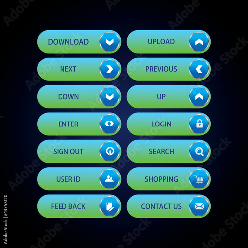Web Design buttons Theme