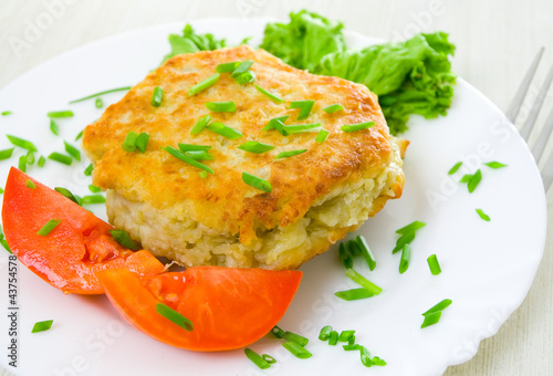 potato pancake stuffed with meat