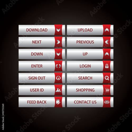 Web Design buttons Theme