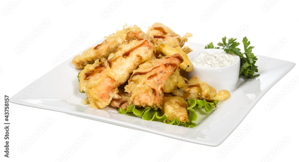 Salmon Tempura , Japanese Food