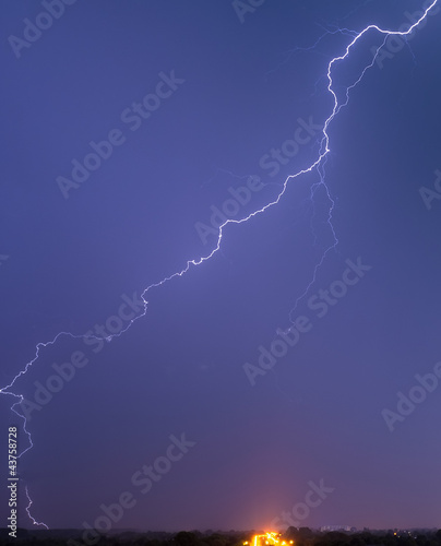 Very long and tortuous lightning