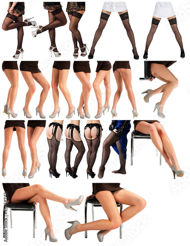 collection of female legs