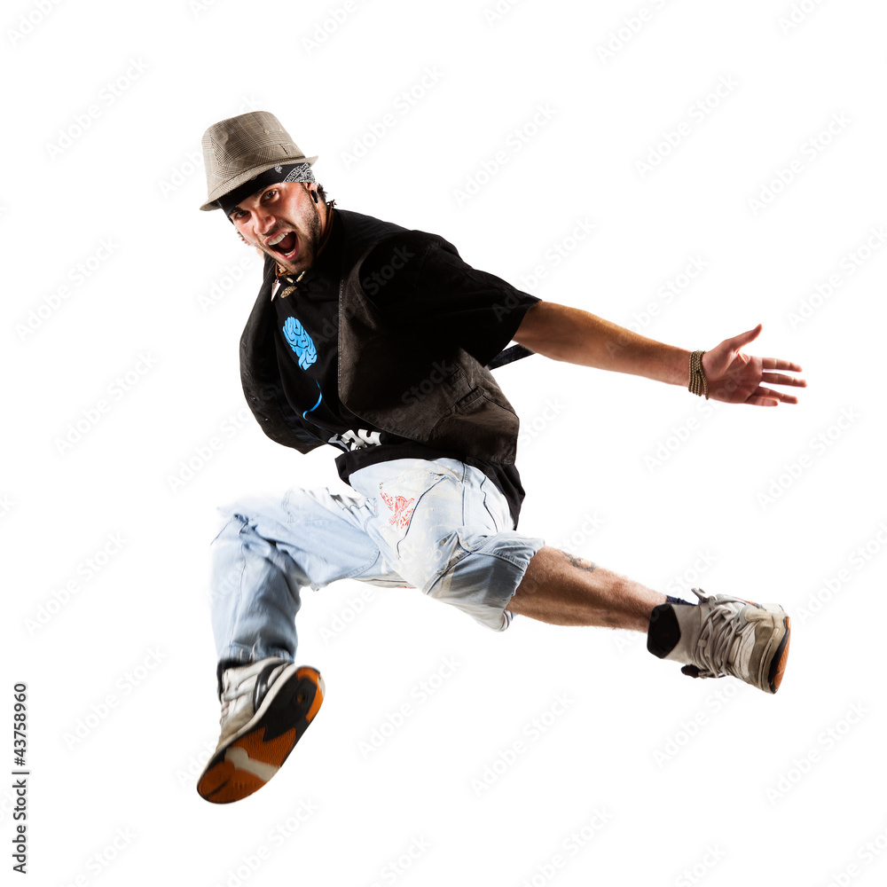 junger Tänzer beim Sprung junger Tänzer beim Sprung
