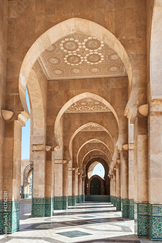Hassan II Mosque interior Casablanca Morocco