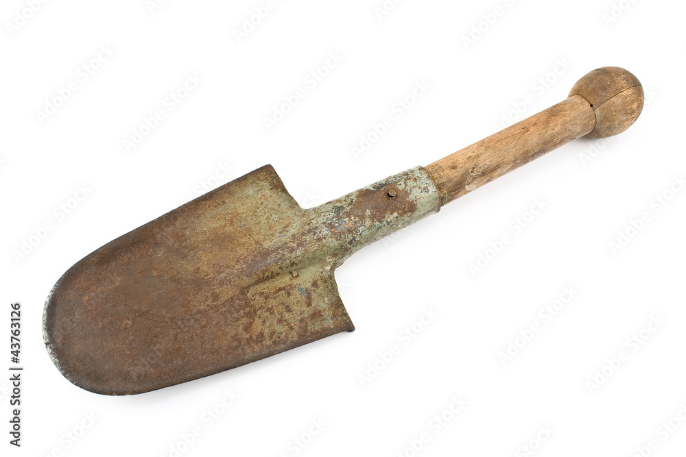 Small rusty shovel