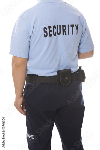 detail of a security staff member