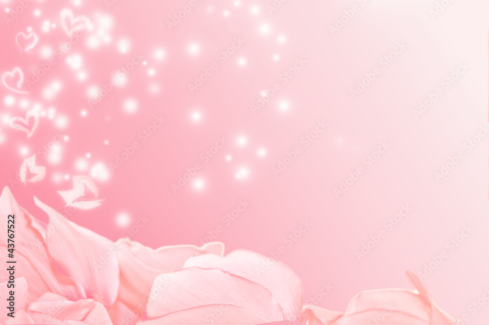 Heart of the flower petals Heart of the flower petals