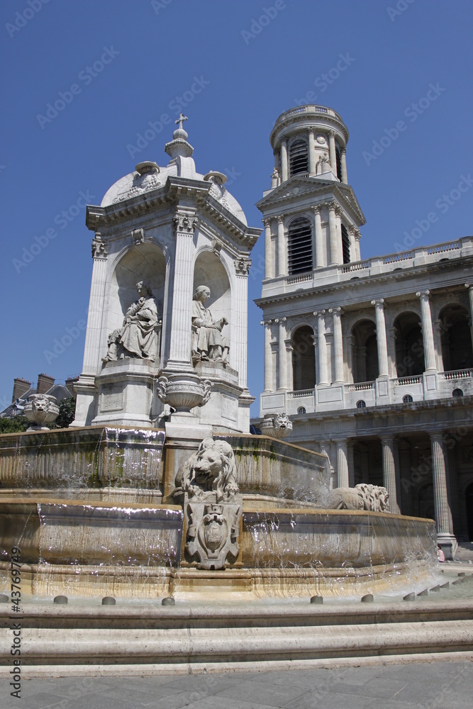 Fontaine Saint-Sulpice à Paris