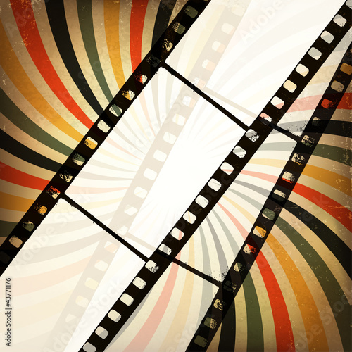 Grunge cinema background. Vector, EPS10