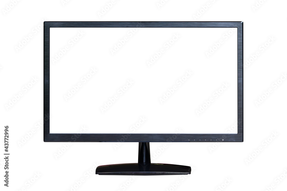 wide screen LED monitor isolated with clipping path wide screen LED monitor isolated with clipping path