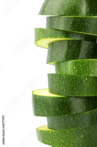 Slices of zucchini