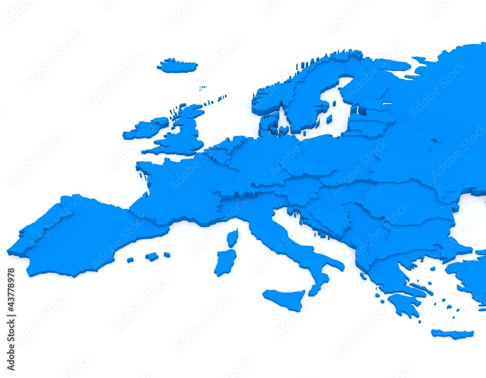 Obraz premium bump map of Europe