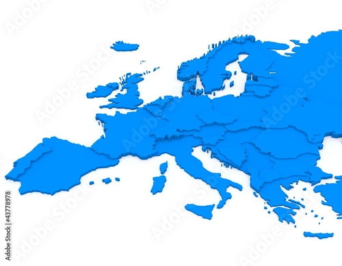 bump map of Europe