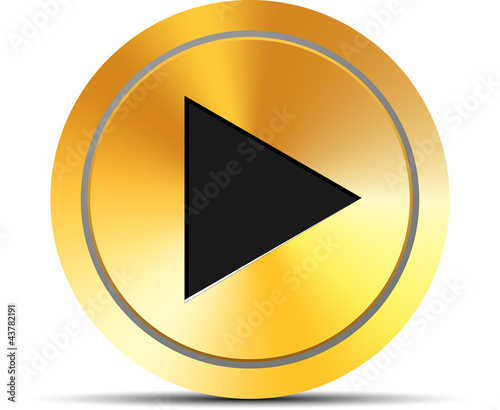 Free Download Gold Play button - GFXLoad