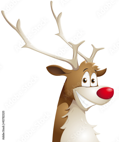 grinning reindeer