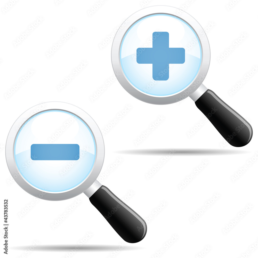 Fototapeta premium Zoom icons