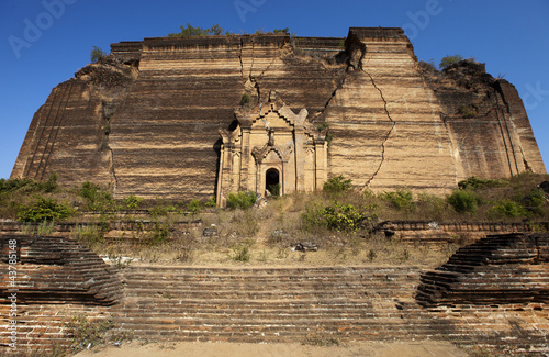 ruins of mingun temple, Myanmar near Mandalay photo