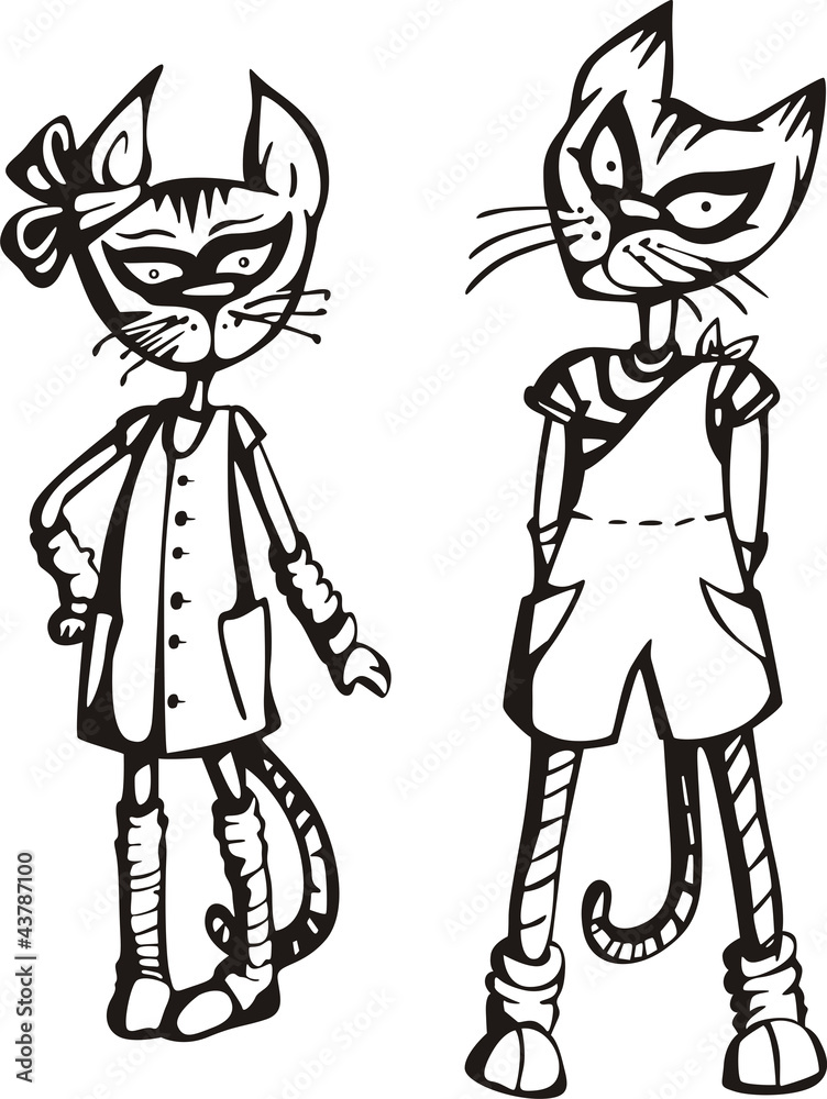 Two funny cats Two funny cats