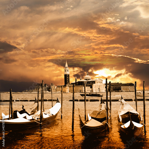 sunset in Venice