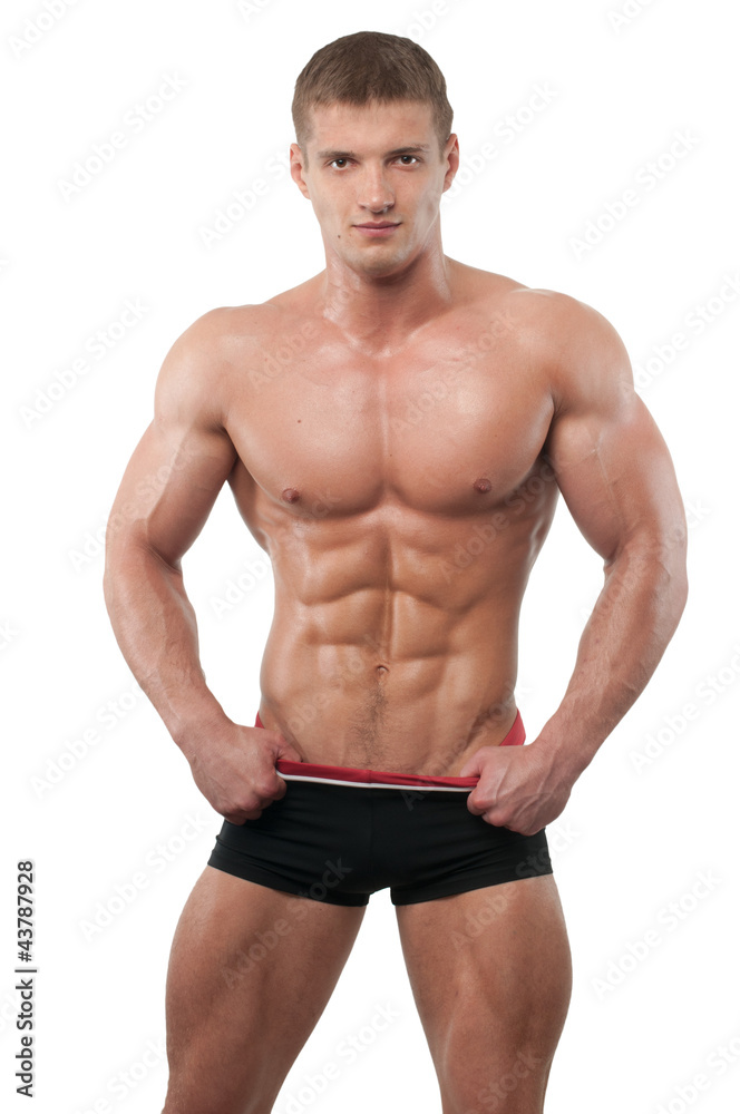 Muscled model