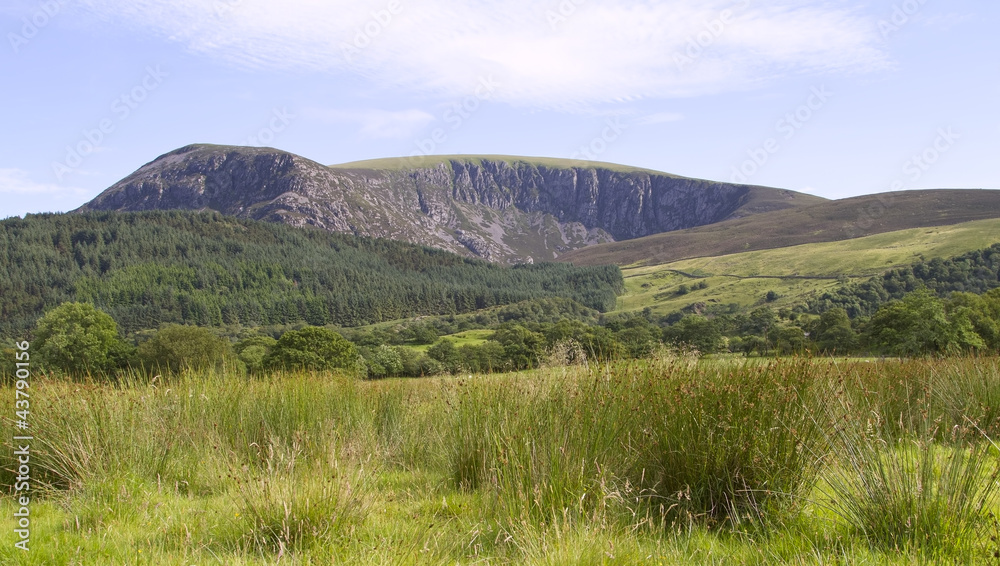View of mountain from Betws Garmon, North Wales.