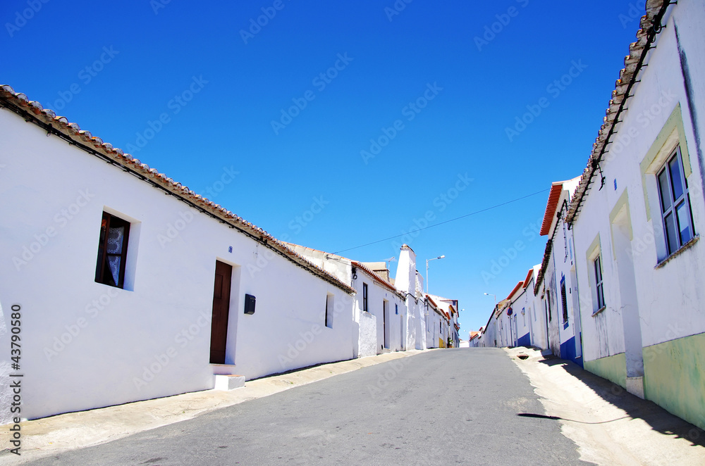 Quiet street in Alentejo, Portugal Quiet street in Alentejo, Portugal