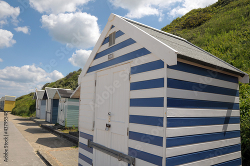 Canvas-taulu Beach huts at Cromer on North Norfolk coast