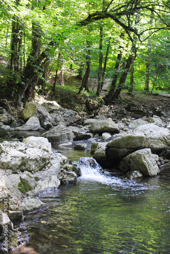 Matsesta river in Sochi SPA resort