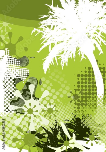 Palme - Abstrakter Hintergrund