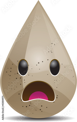 Dirty Water Drop,vector