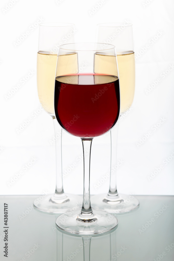 Glasses with wine Glasses with wine