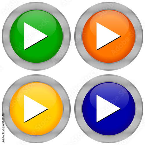 Vier Startbuttons