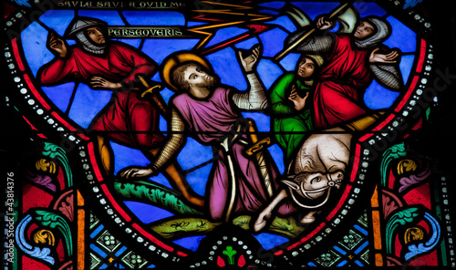 The Conversion of Saint Paul - Stained Glass
