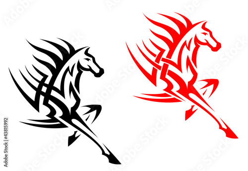 Tribal mustang stallion