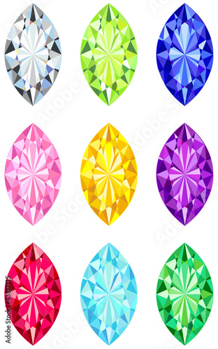 Marquis cut diamonds