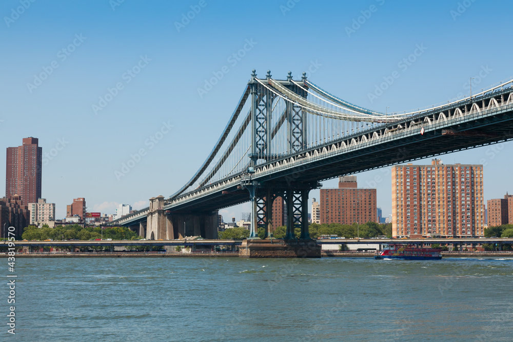 Manhattan bridge in  New York City