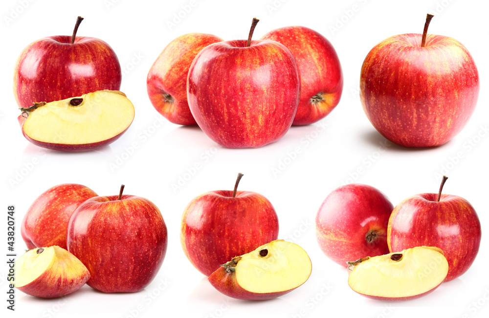 Collage from apples Collage from apples