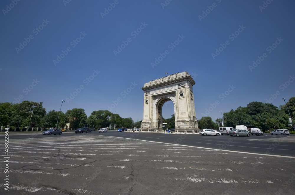 the Arch of Triumph, Bucharest, Romania