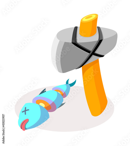 vector icon shield and knife