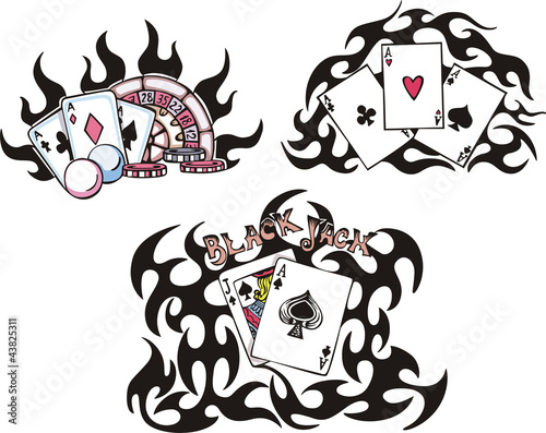 Gambling playing cards