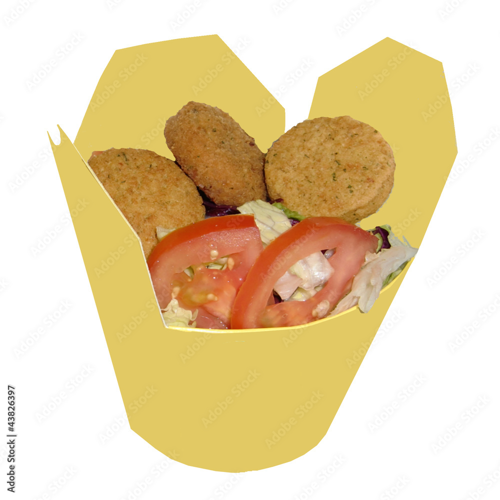 Falafel Box Stock Photo | Adobe Stock