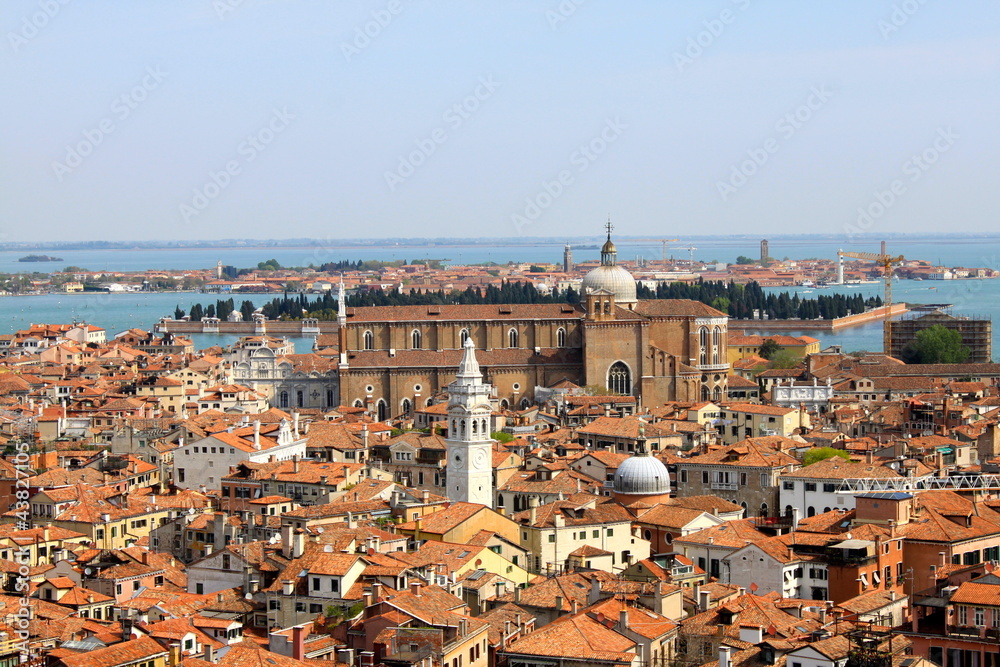 Vue panoramique de Venise depuis le campanile de Saint-Marc
