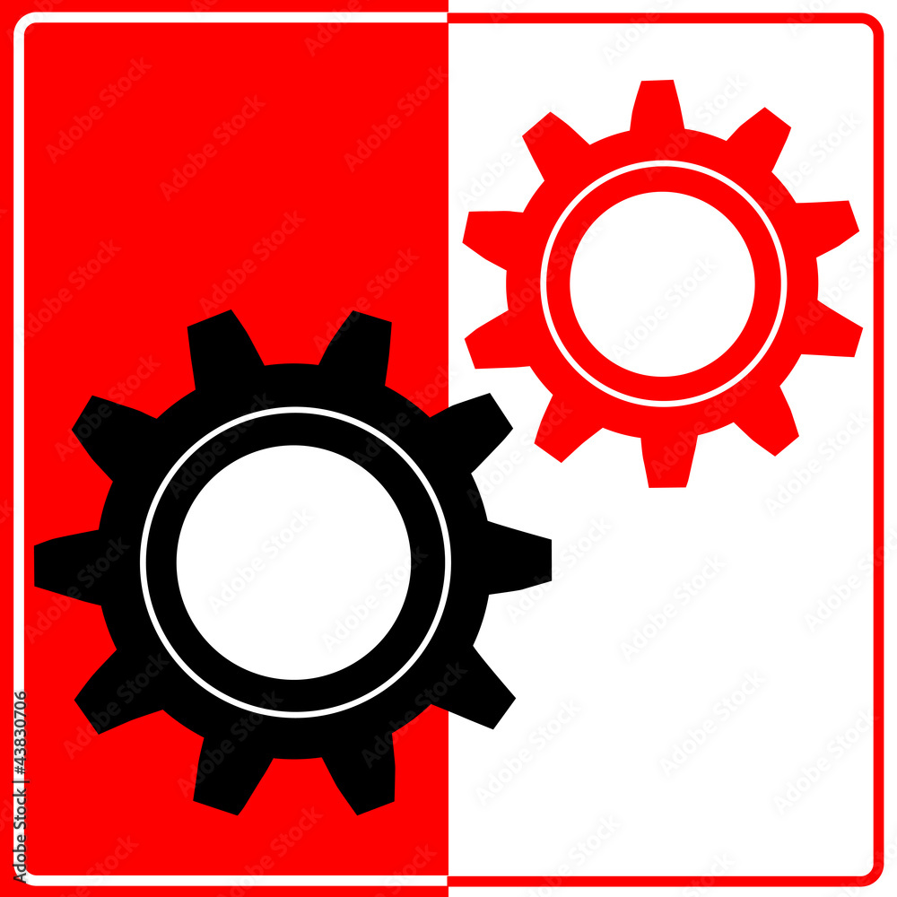 Vector gear and cogwheel