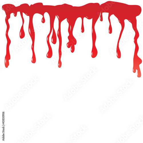Blood dripping
