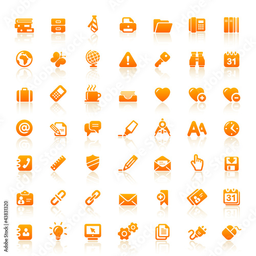 Orange Web Icons
