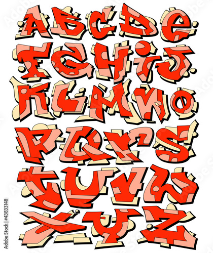 Graffiti Font Urban Art Alphabet