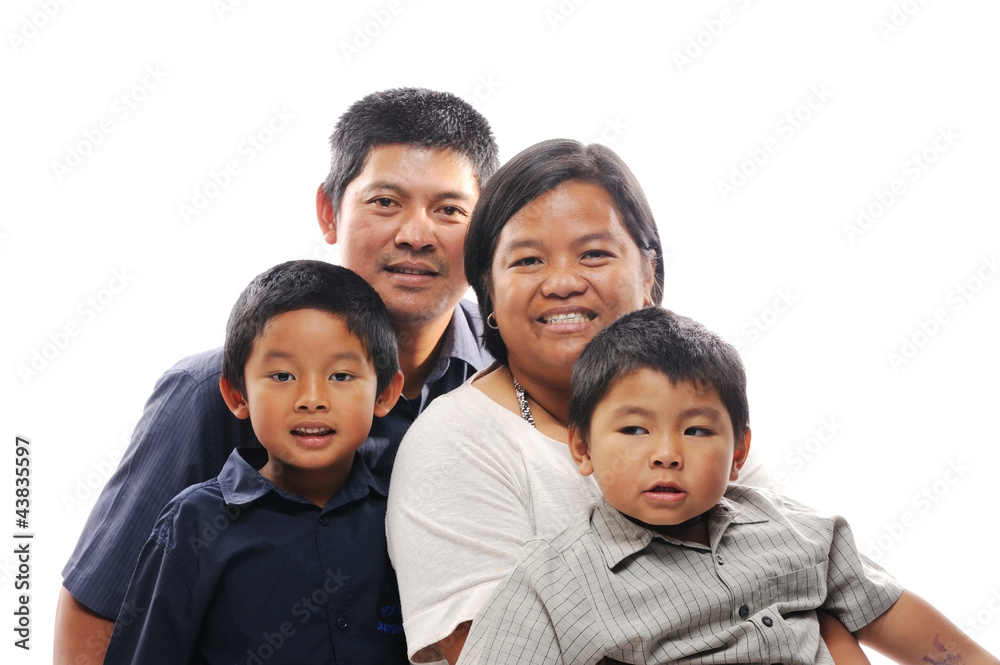 Asian Family Smiling
