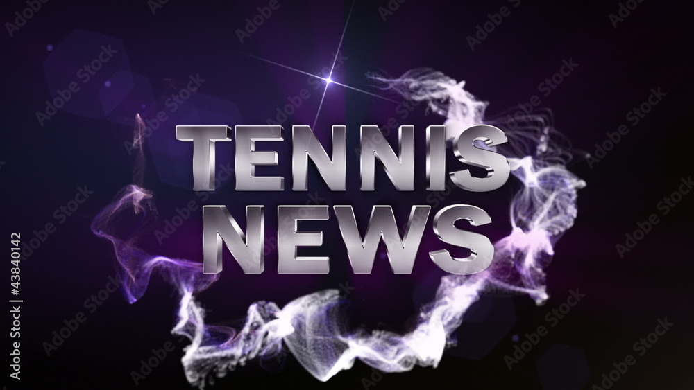 Tennis News (2 Variation) Blue- HD1080