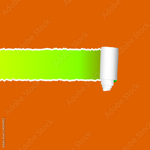 straight tearing paper vector